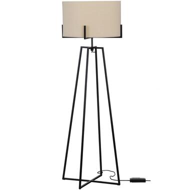 WOOOD Holly Vloerlamp - Zwart/naturel - 160x55x55 product