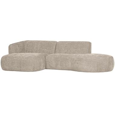 WOOOD Polly Chaise Longue - Polyester - Zand - 71x258x150/105 product