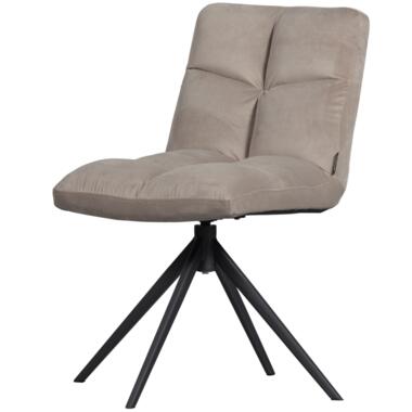 Chaise Pivotante - Velours - Sable - 80x48x45 - WOOOD Exclusive - Vinny product