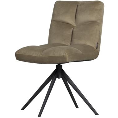 Chaise Pivotante - Velours - Smoke Green - 80x48x45 - WOOOD - Vinny product