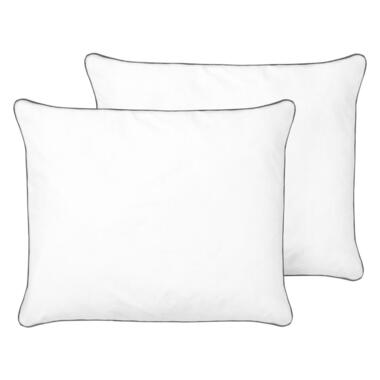 Lot de 2 oreillers PELISTER Coton ciré Haut 50 x 60 cm Blanc product