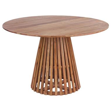 MESILLA - Ronde eettafel - Donkerhout - 120 cm - Acaciahout product