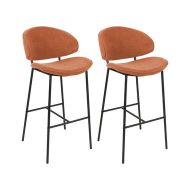 Lot de 2 chaises de bar KIANA Orange product