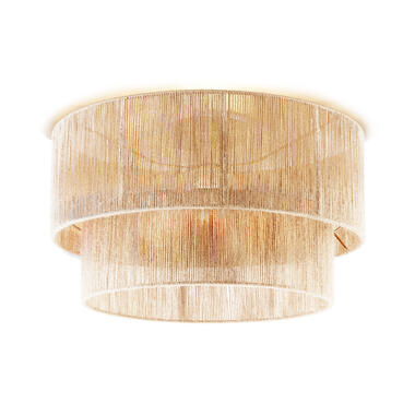 Tectake® Plafondlamp Boho - Jute Hanglamp 40W voor Woonkamer/Slaapkamer product