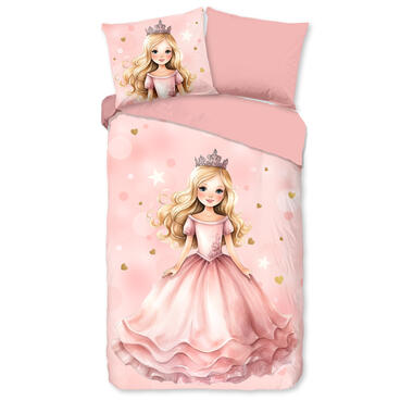 Good Morning Kinderdekbedovertrek "princes" - Roze - (140x200/220 cm) - Katoen product