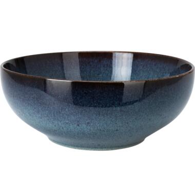 OTIX Saladeschaal Diep Serveerbord Schaal Blauw 25cm Aardewerk EBONY product