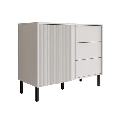 Meubella Dressoir Margareth - Wit - 100 cm - 3 lades product