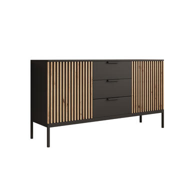 Meubella Dressoir Marbella - Zwart - 150 cm product