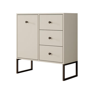 Meubella Dressoir Lyndall - Beige - 77 cm - Met lades product