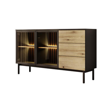 Buffet Ludwig - Noir - Chêne - 150 cm product