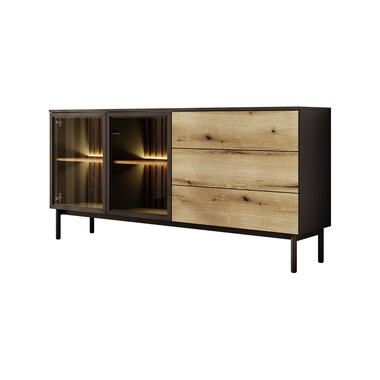 Buffet Ludwig - Noir - Chêne - 180 cm product