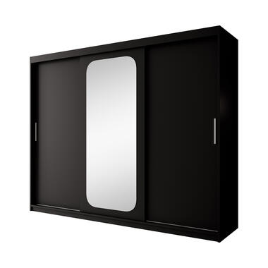 Armoire Pete - Noir - 250 cm - Avec miroir product