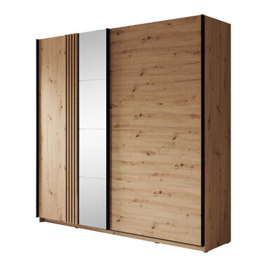 Armoire Adyson - Chêne - 220 cm - Avec miroir product