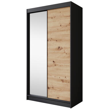 Armoire Epirus - Noir - 120 cm - Avec miroir product