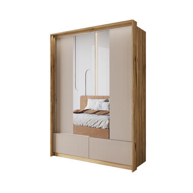 Armoire Innocent - Chêne - 159 cm - Avec miroir product