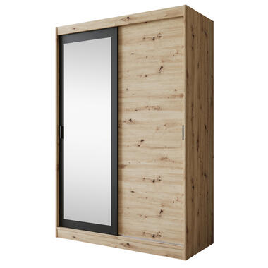 Armoire Olly - Chêne - 139 cm - Avec miroir product