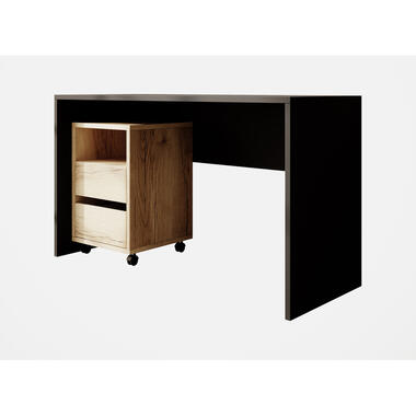 Meubella Bureau Apoda - Zwart - 130 cm product