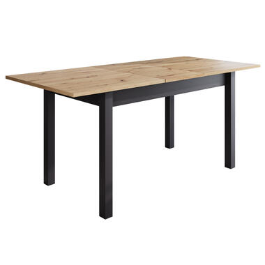 Meubella Eetkamertafel Quincy - Eiken - 186 cm - Uitschuifbaar product