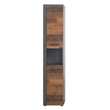 Armoire à colonnes Cancun/Indy - 36 x 31 x 184 cm - Mélaminé - Matera Grey product