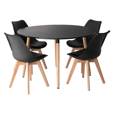 Happy Garden Table et chaises - Noir - MDF product