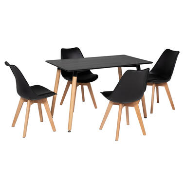 Happy Garden Table et chaises - Noir - MDF product