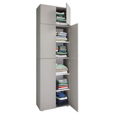 LonaXXL armoire de rangement 6 portes gris. product