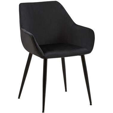 CLP chaise salle à manger Vessa Noir Cadre - Velours - Noir product