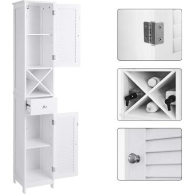 Payra home armoire de salle de bain, armoire haute blanc product