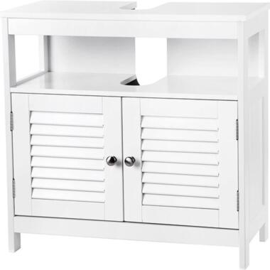 Parya Meuble bas, sans vasque, beaucoup de rangement, blanc product