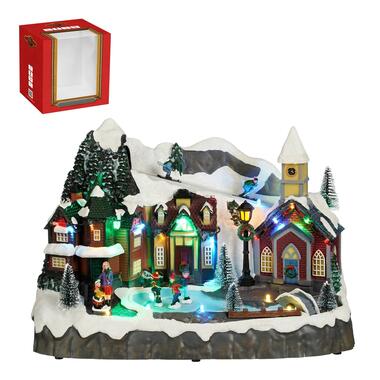 LuVille Village de Noël Miniature Place du village - H24 cm product