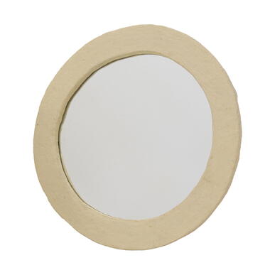 Spiegel Rond - Naturel Papier-Maché - 110x4x110cm - Paige product