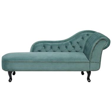 NIMES - Chaise longue - Mintgroen - Rechterzijde - Fluweel product