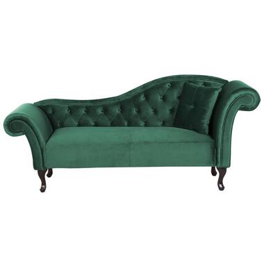 Méridienne en velours vert foncé LATTES product