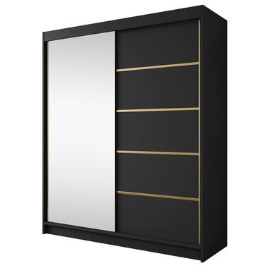 Armoire Eagle - Noir - 180 cm - Avec miroir product