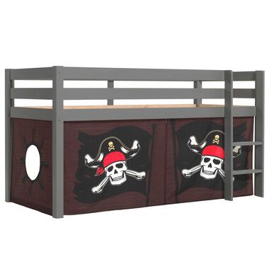 Lit mi-hauteur Charlotte avec tente de lit Caribbean Pirates - gris product