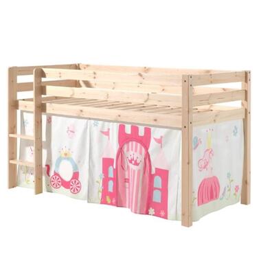 Lit mi-hauteur Charlotte avec tente de lit princess II - bois de pin product