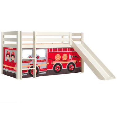 Lit mi-hauteur avec toboggan Astrid avec tente de lit Fire Truck - blanc product