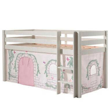 Lit mi-hauteur Charlotte avec tente de lit Birdy - blanc product