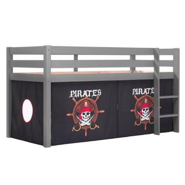 Lit mi-hauteur Charlotte avec tente de lit Pirates - gris product