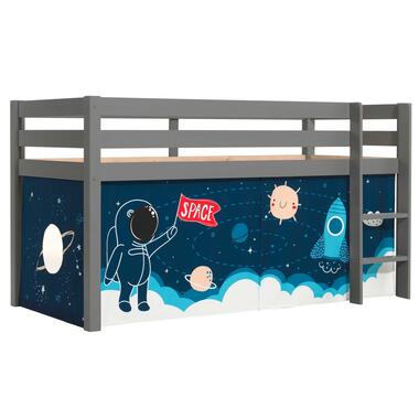 Lit mi-hauteur Charlotte avec tente de lit Space Shuttle - gris product