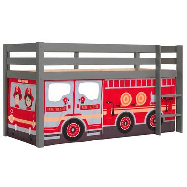 Lit mi-hauteur Charlotte avec tente de lit Fire Truck - gris product