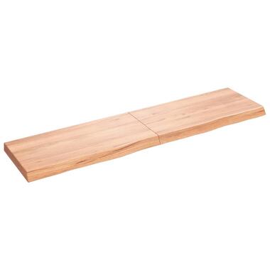 vidaXL Tafelblad 160x40x(2-6)cm behandeld massief eikenhout lichtbruin product