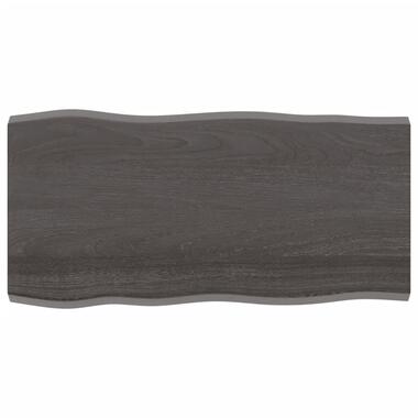 vidaXL - Tafelblad - Bruin - Eikenhout - 100 x 50 x 4 cm product