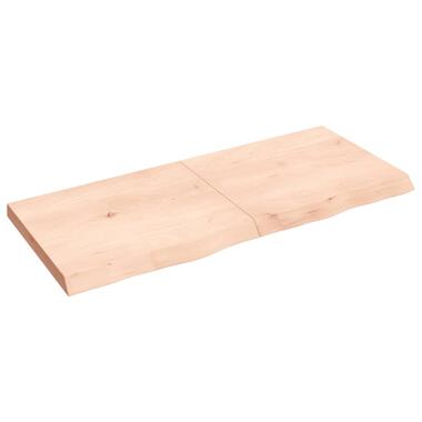 vidaXL Tafelblad 140x60x(2-6) cm onbehandeld massief eikenhout product