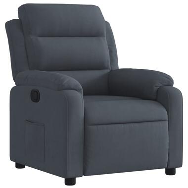 vidaXL Fauteuil verstelbaar fluweel donkergrijs product