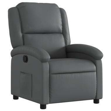 vidaXL - fauteuil inclinable - Gris - Cuir artificiel product