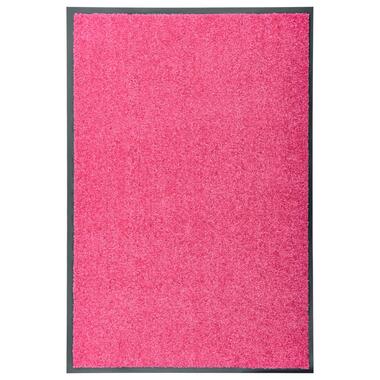 vidaXL Deurmat wasbaar 60x90 cm roze product