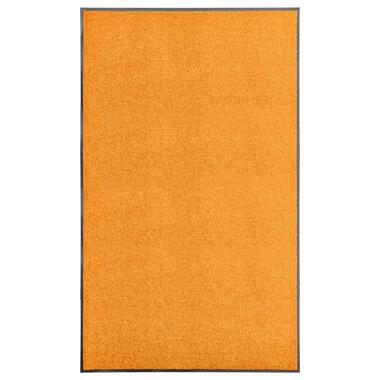 vidaXL Deurmat wasbaar 90x150 cm oranje product