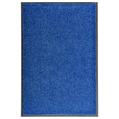 vidaXL Deurmat wasbaar 60x90 cm blauw product