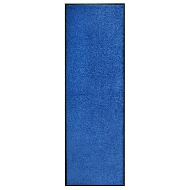 vidaXL Deurmat wasbaar 60x180 cm blauw product